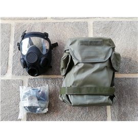 orig. Armee Schutzmaske ABC schwarz mit Filter und Tasche neuwertig