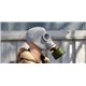orig. russ. Armee Schutzmaske ABC schwarz mit Filter und Tasche neuwertig