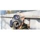 orig. Armee Schutzmaske ABC Mod. M10 mit Backenfilter, Ersatz-Filter, Ersatzgläser, Ventile und Tasche