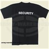 T-Shirt, schwarz,Security, bedruckt