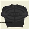 Wendejacke, Schulterbes.Fleece-Strick, schwarz