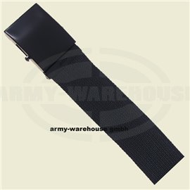 Gürtel, schwarz, 4,5 cm breit,mit Metallkastenschloß