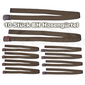 Bundesheer 10 Stück österr. BH Hosengürtel oliv, gebraucht
