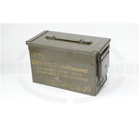 BW Munitionsbox für 12,7mm gegurtet, Bundeswehr AF76