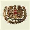 österr. Bundesheer Barett/Tellerkappen-Abzeichen, ÖBH Adler, BH, gold