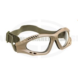 Combat Goggles Clear - Tan