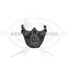 Skull Half Face Mask Metallic
