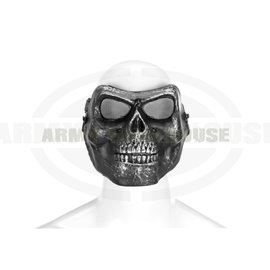 Skull Face Mask Metallic