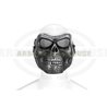Skull Face Mask Metallic