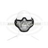 Steel Half Face Mask Death Head - schwarz (black)