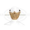 Skull Half Face Mask - Bone