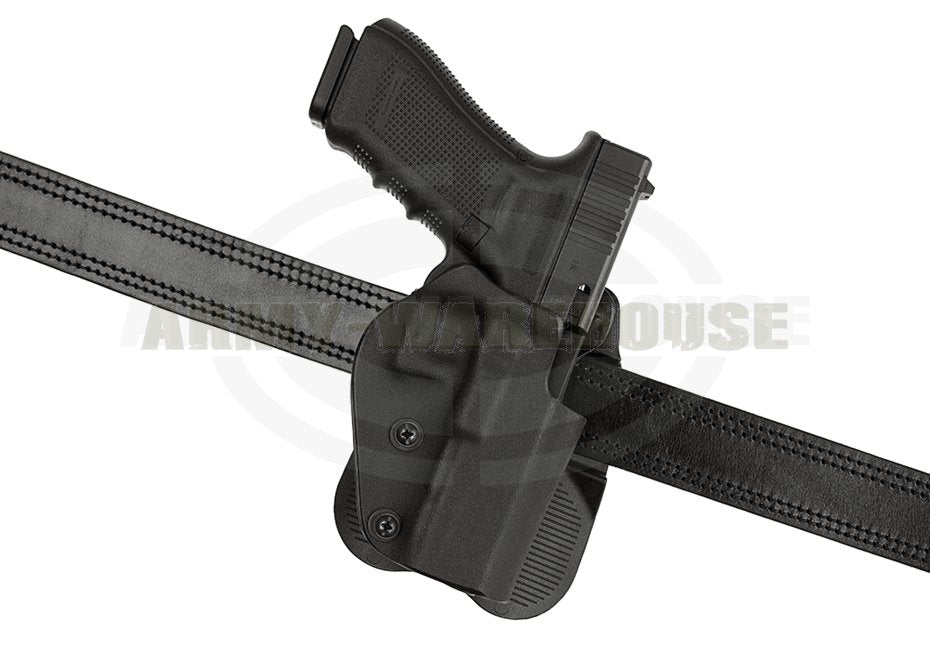 Open Top Kydex Holster für Glock 17 Paddle - schwarz (black)