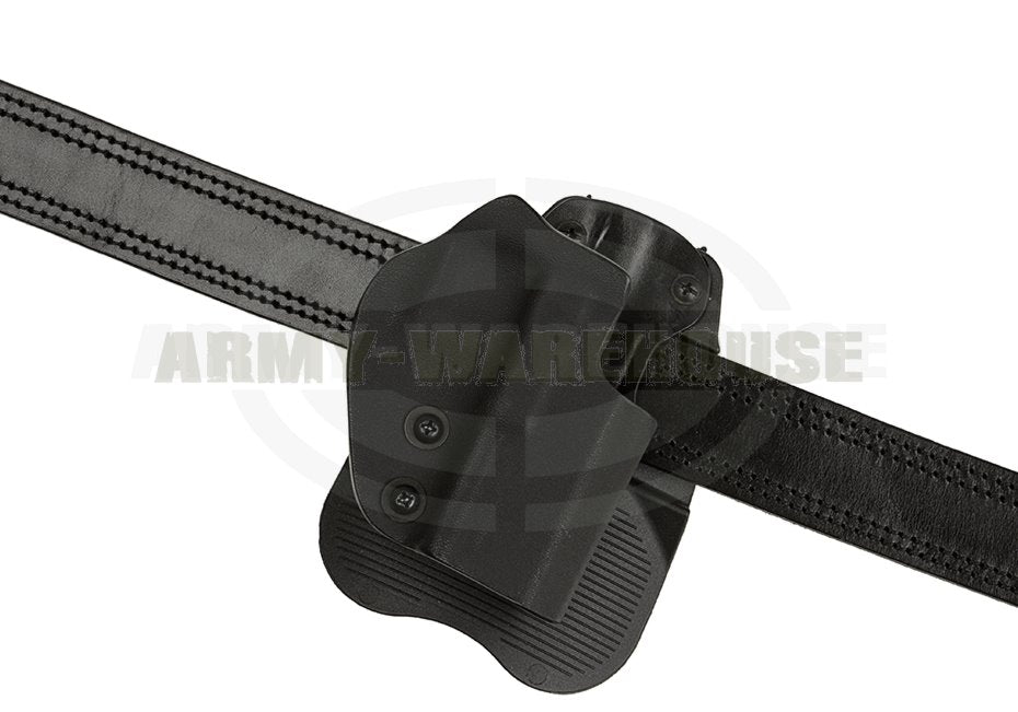 Open Top Kydex Holster für Glock 19 Paddle - schwarz (black)