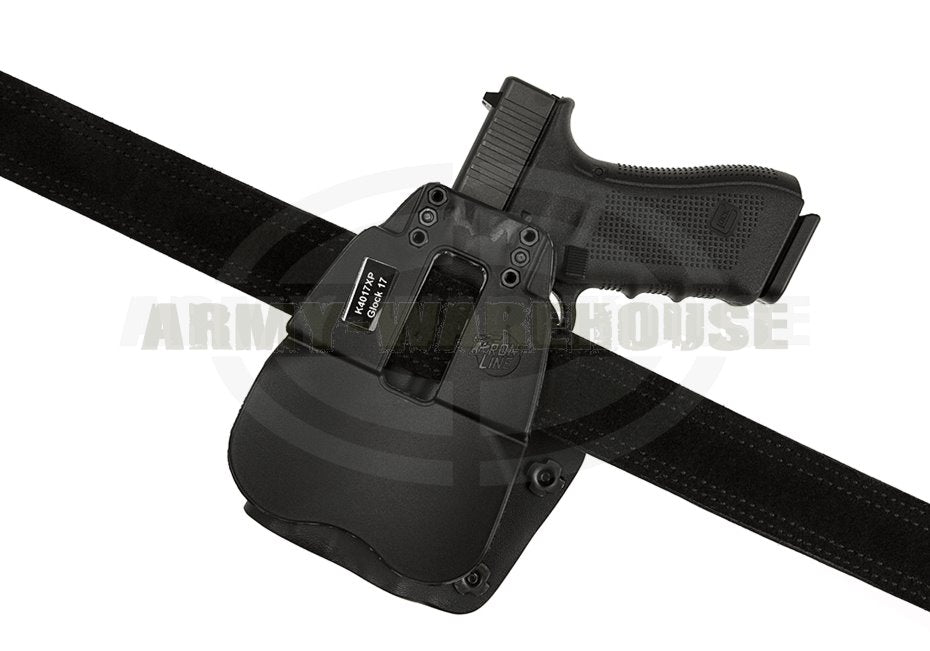 Open Top Kydex Holster für Glock 17 M3 / M6 Paddle - schwarz (black)