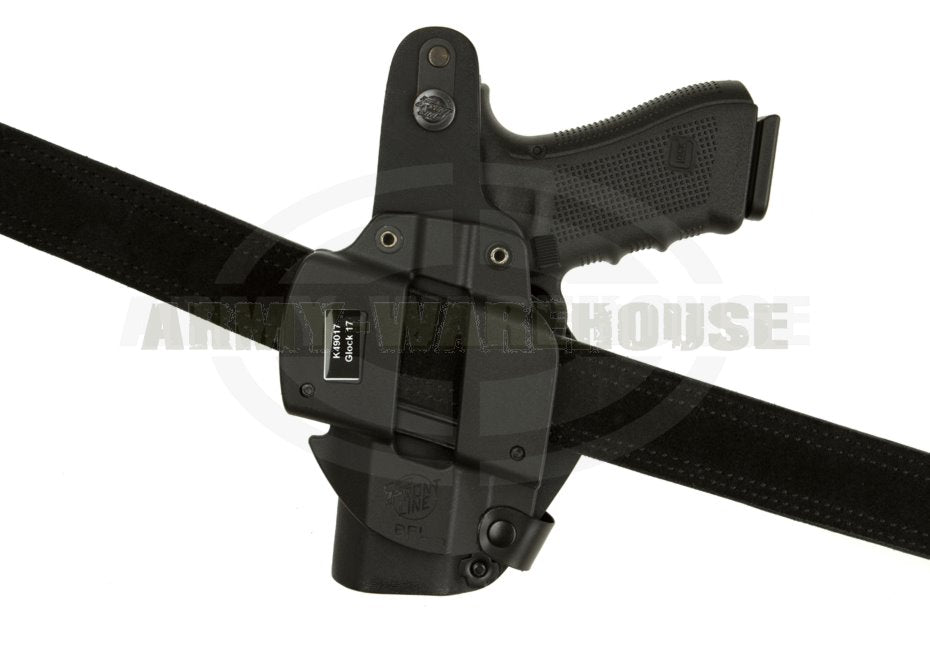 Thumb-Break Kydex Holster für Glock 17 BFL - schwarz (black)
