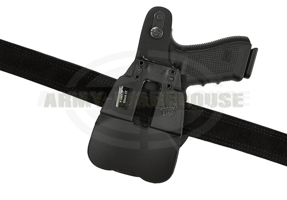 Thumb-Break Kydex Holster für Glock 17 Paddle - schwarz (black)