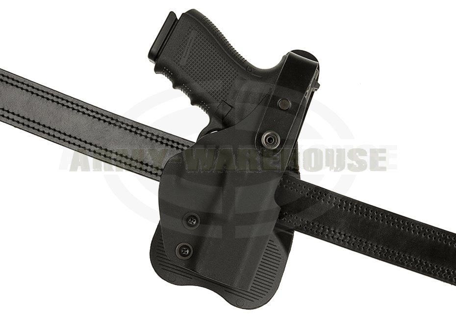 Thumb-Break Kydex Holster für Glock 19 Paddle - schwarz (black)