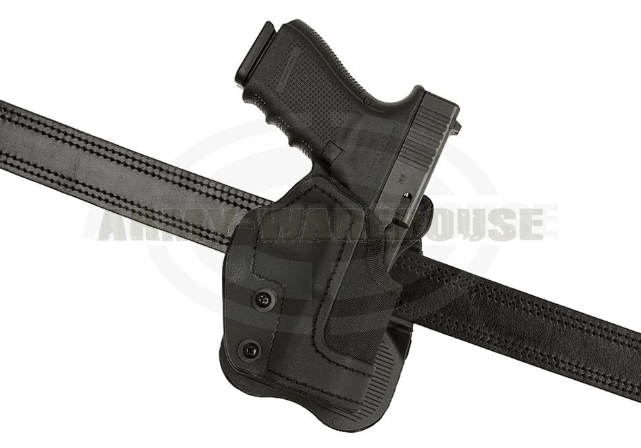 KNG Open Top Holster für Glock 19 Paddle - schwarz (black)