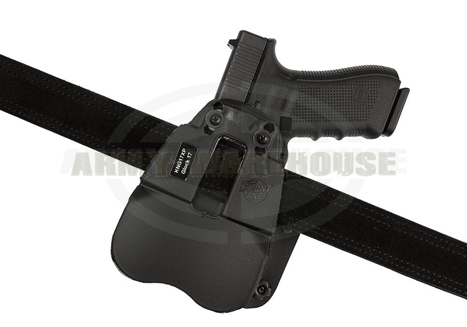 KNG Open Top Holster für Glock 17 M3 / M6 Paddle - schwarz (black)