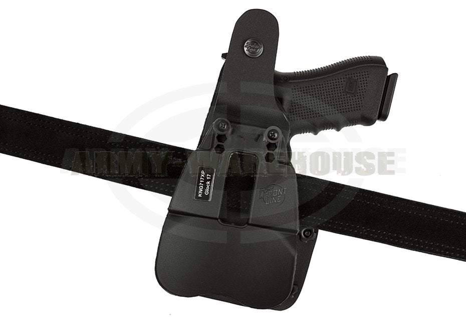KNG Thumb-Spring Holster für Glock 17 M3 / M6 Paddle - schwarz (black)
