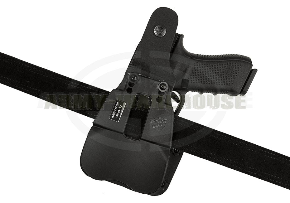 KNG Thumb-Spring Holster für Glock 17 GTL Paddle - schwarz (black)