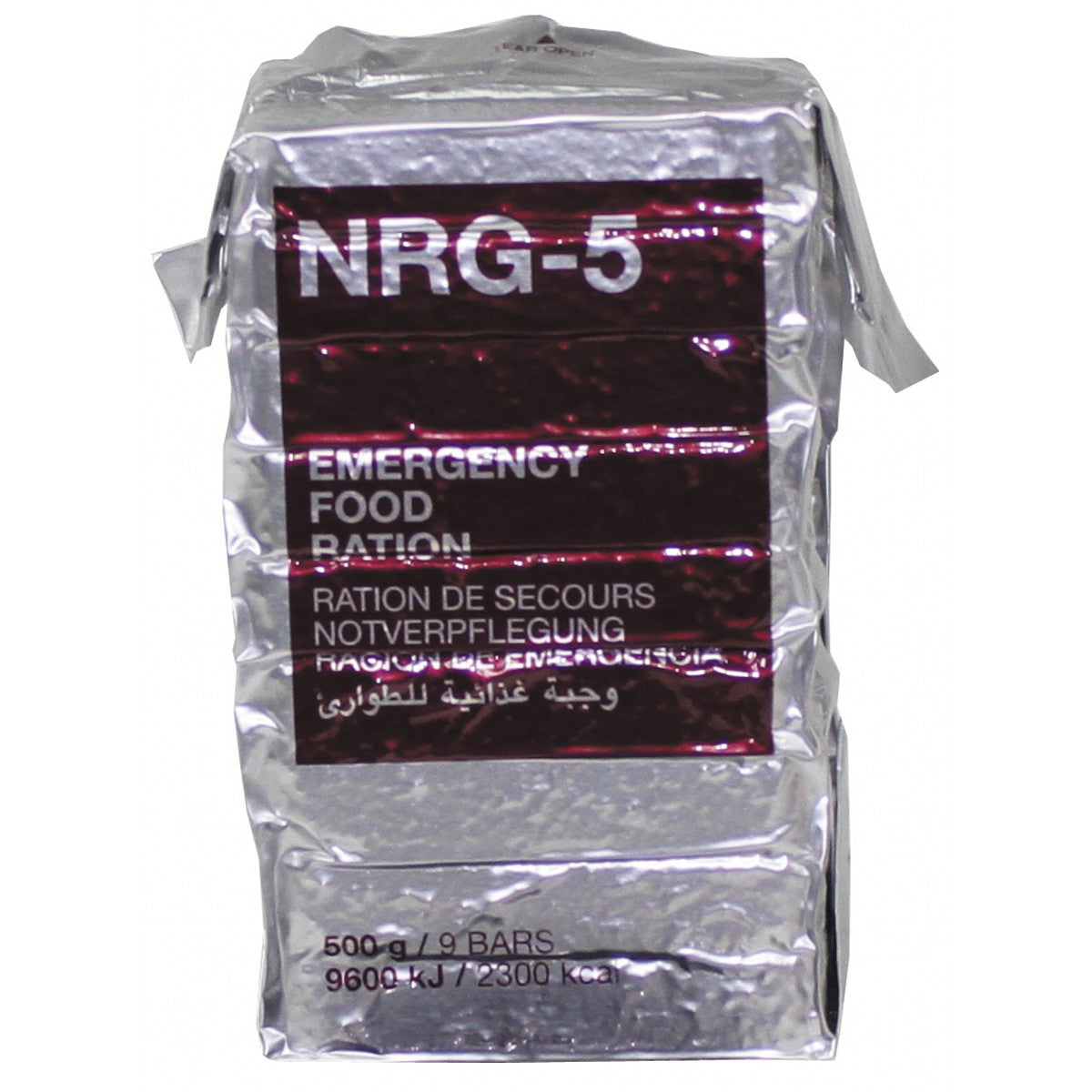Notverpflegung, NRG-5, 500 g, (9 Riegel)