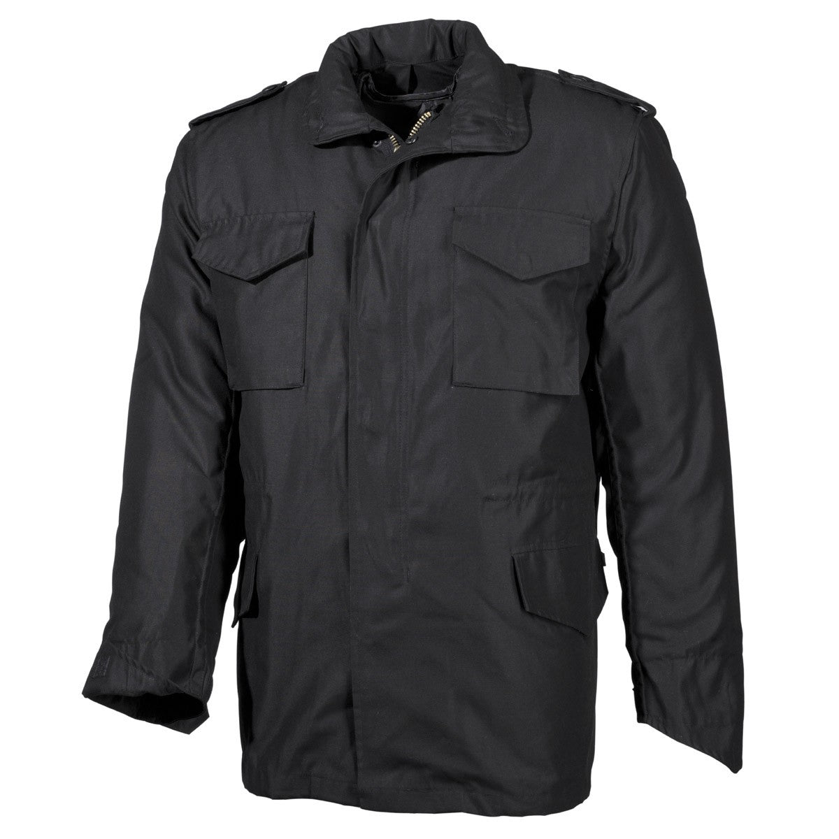 US Feldjacke M65, schwarz, m. auskn. Steppfutter, Mod.