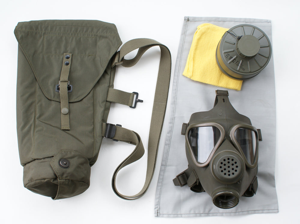 Bundesheer ABC Schutzmaskenset, BH Schutzmaske mit Filter & Tasche, sehr guter Zustand