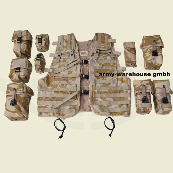 Brit. Kampfweste, desert DPM, PLCE, MOLLE