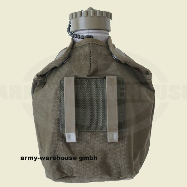 Bundesheer Feldflasche ALU neuwertig + M75 Hülle oliv neu