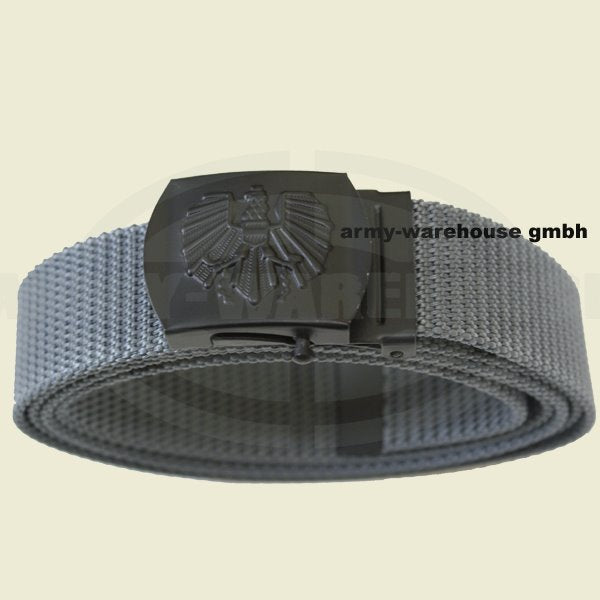Bundesheer Hosengürtel grau, Schnalle schwarz, neu