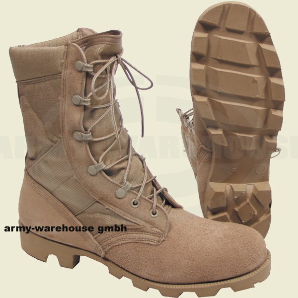 orig. US Desert Boots khaki, Wüstenstiefel beige