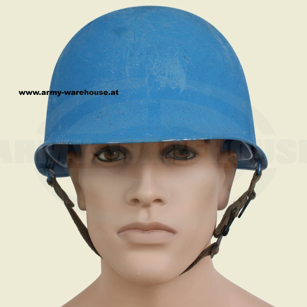 Bundesheer UN Stahlhelm mit Innenhelm, blau, Auslandseinsatz