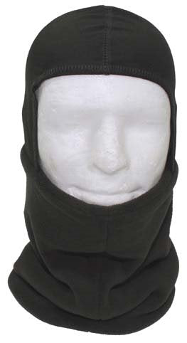 Rundschal, Fleece, oliv, mit Kopfteil