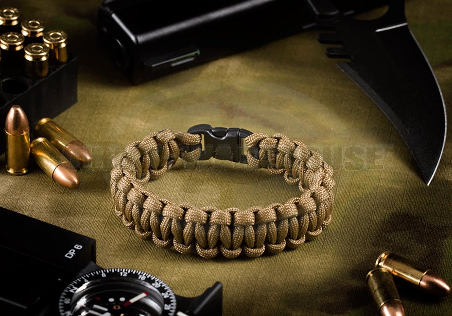 Paracord Bracelet Compact - coyote brown