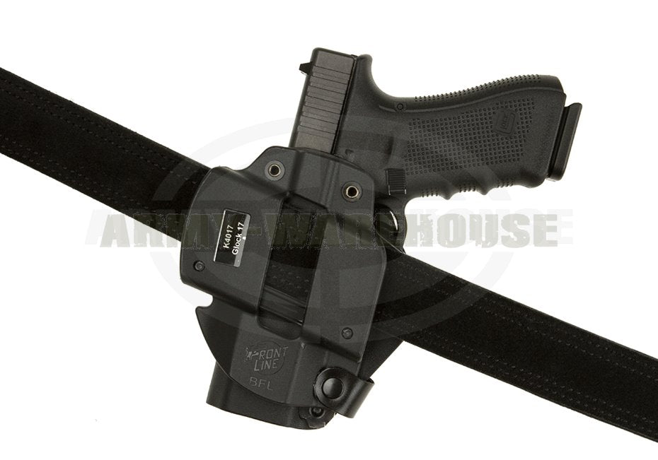 Open Top Kydex Holster für Glock 17 BFL - schwarz (black)