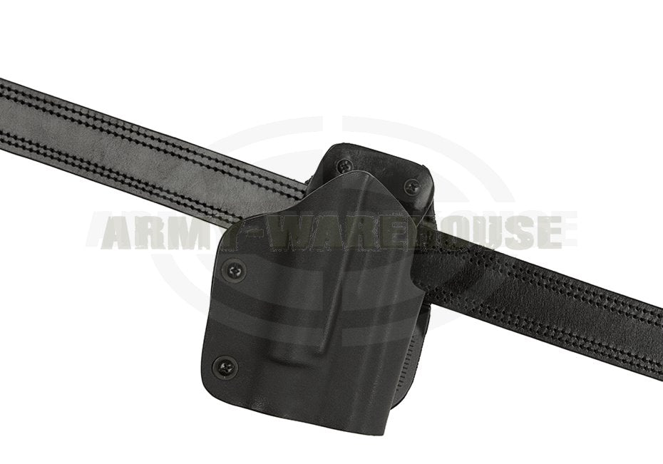 Open Top Kydex Holster für Glock 17 M3 / M6 Paddle - schwarz (black)