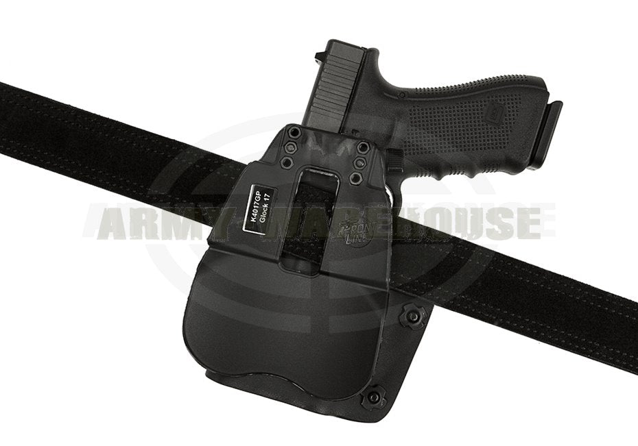 Open Top Kydex Holster für Glock 17 GTL Paddle - schwarz (black)