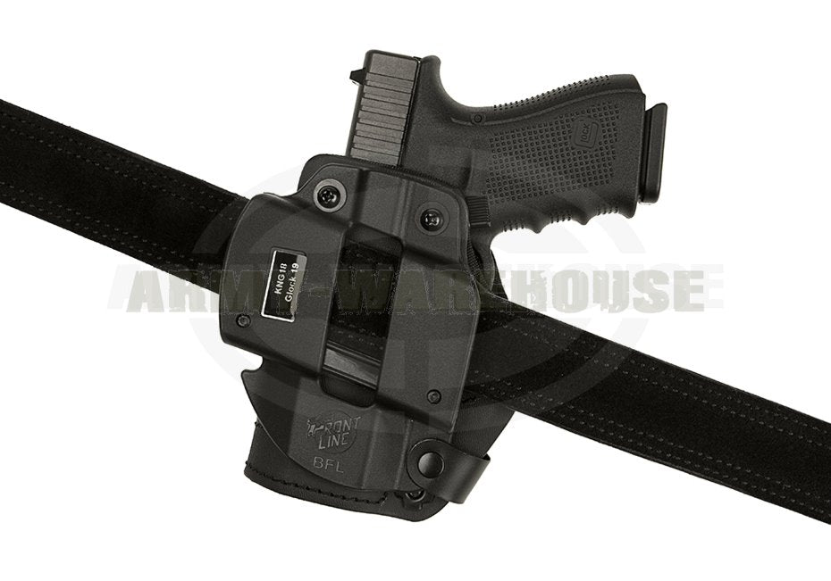 KNG Open Top Holster für Glock 19 BFL - schwarz (black)