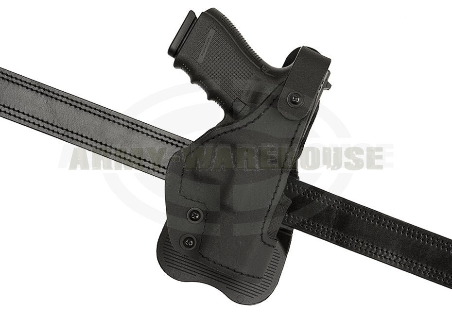 KNG Thumb-Spring Holster für Glock 19 Paddle - schwarz (black)