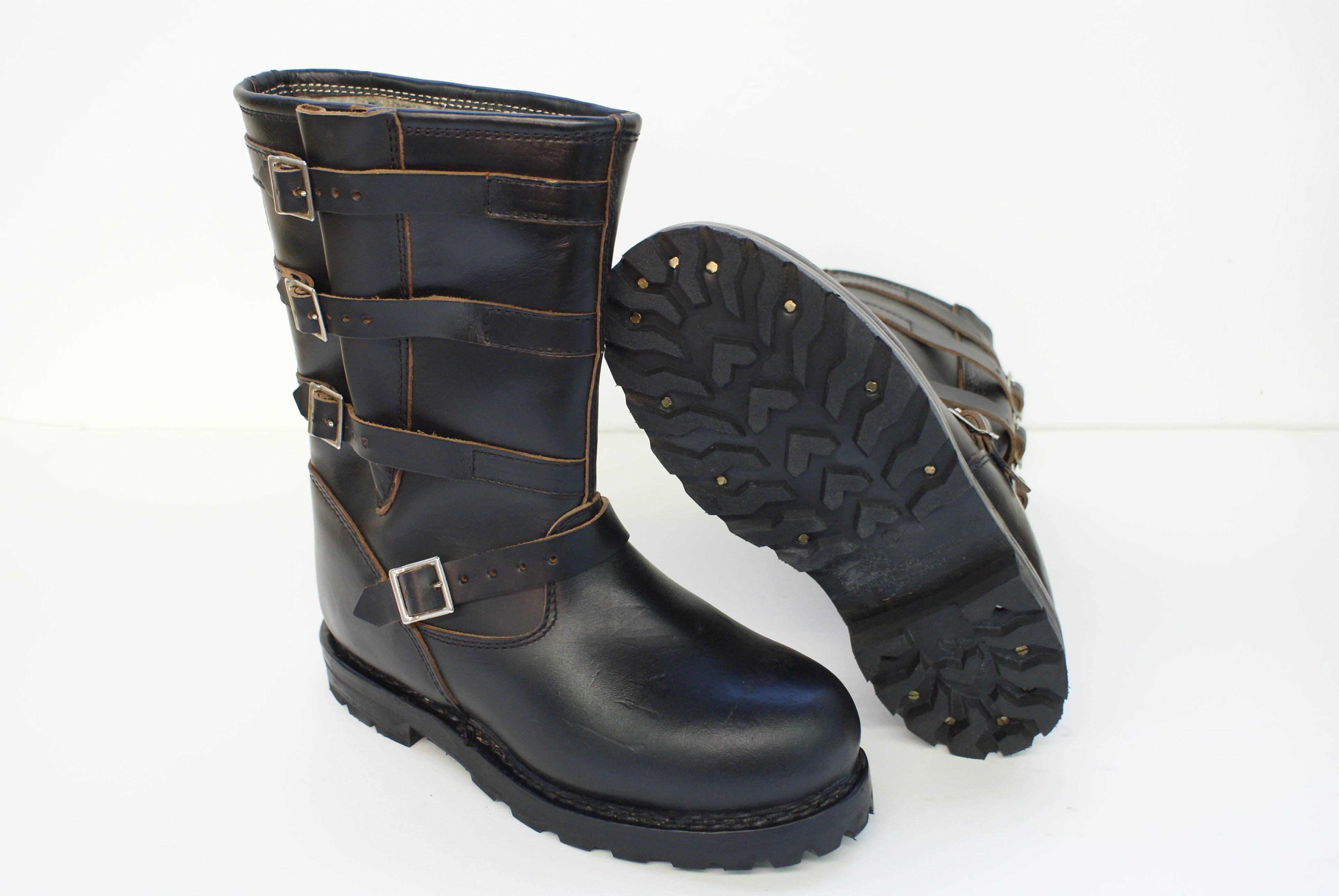 Bundesheer M56 Filzstiefel (BH Filzhalbstiefel) handzwiegenäht, schwarz, neuwertig
