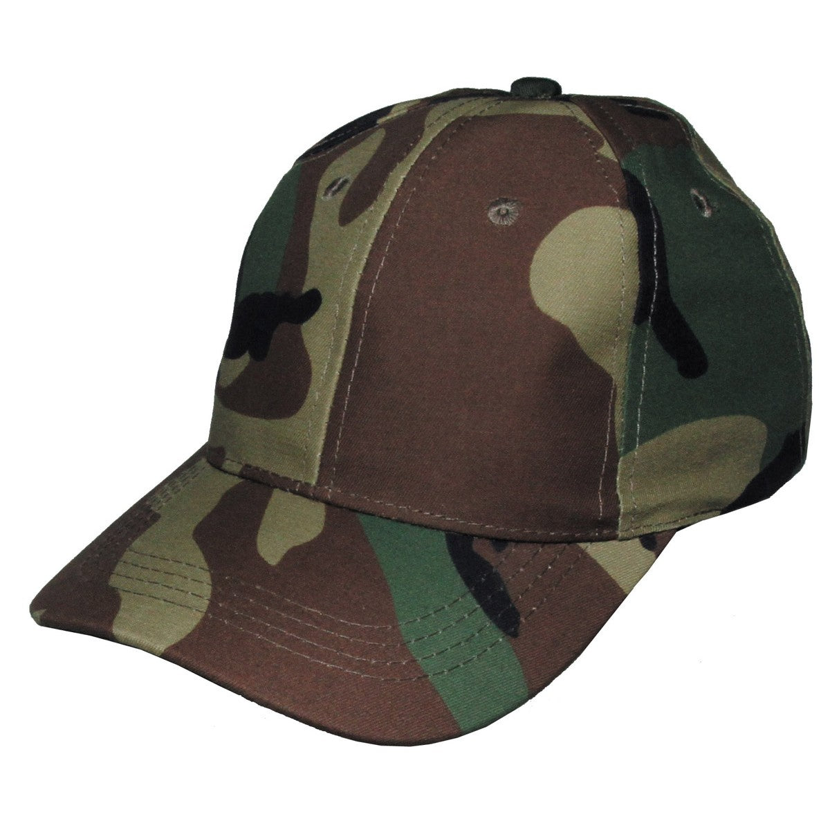 Kinder BB Cap, mit Schild, größenverstellbar, woodland