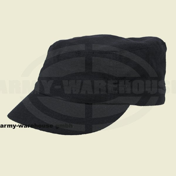 US Cap, mit Schild, schwarz,Rip Stop, \"Elasti-Fit\"