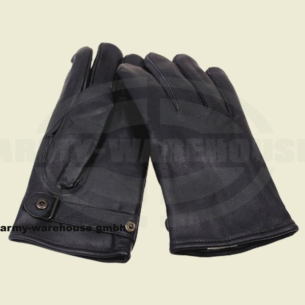 BW Lederhandschuhe, gefüttert,schwarz, Mod.