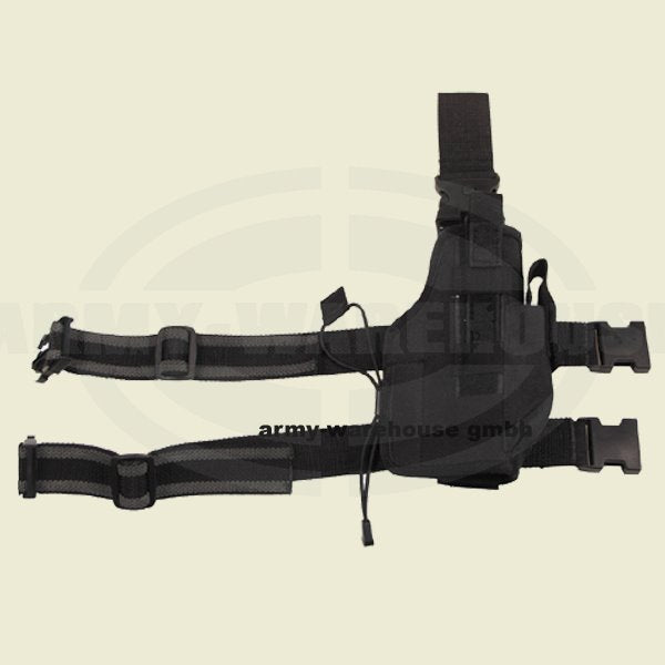 Pistolenbeinholster, \"NATO\", schwarz, rutschfest