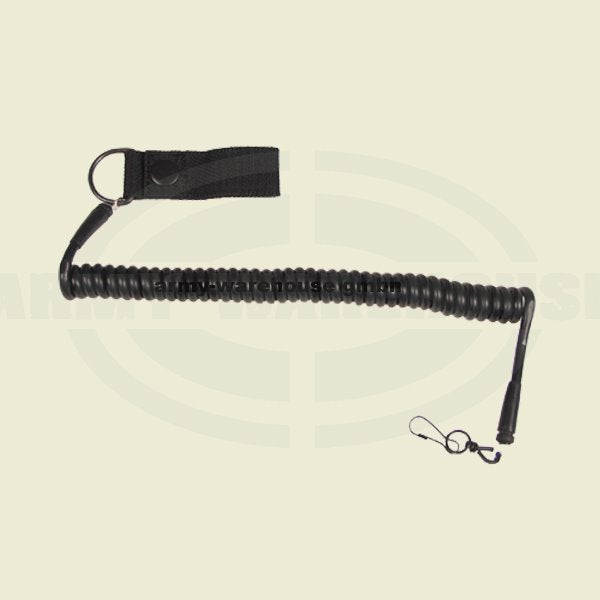 Sicherheitsband für Pistole,schwarz, mit Karabiner