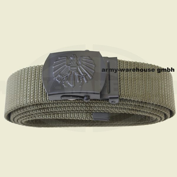 Bundesheer Hosengürtel oliv, Schnalle schwarz, neu