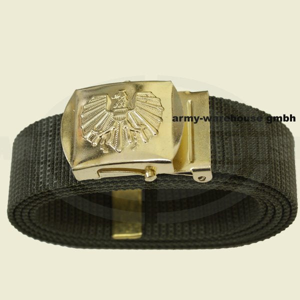 Bundesheer Hosengürtel oliv, Schnalle gold, neu