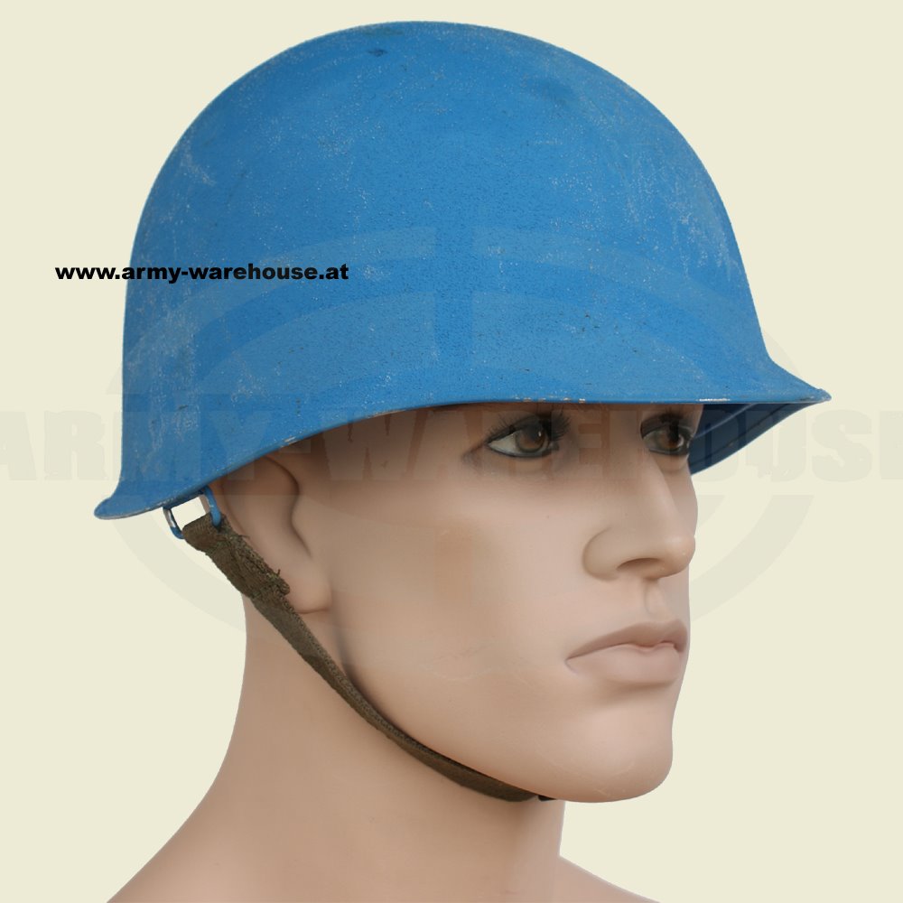 Bundesheer UN Stahlhelm mit Innenhelm, blau, Auslandseinsatz