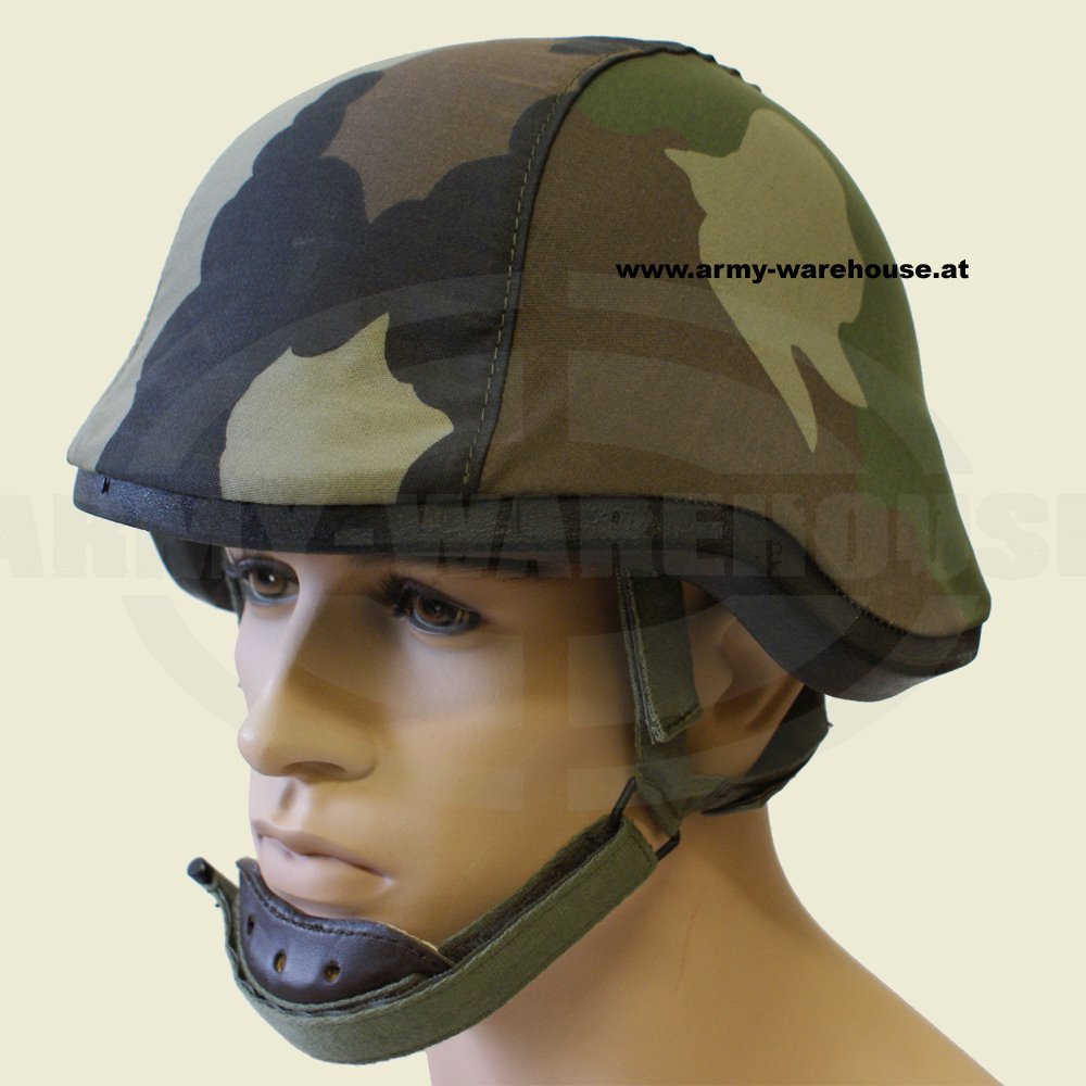 franz. CCE Helmüberzug für Kampfhelm, franz. Tarnüberzug